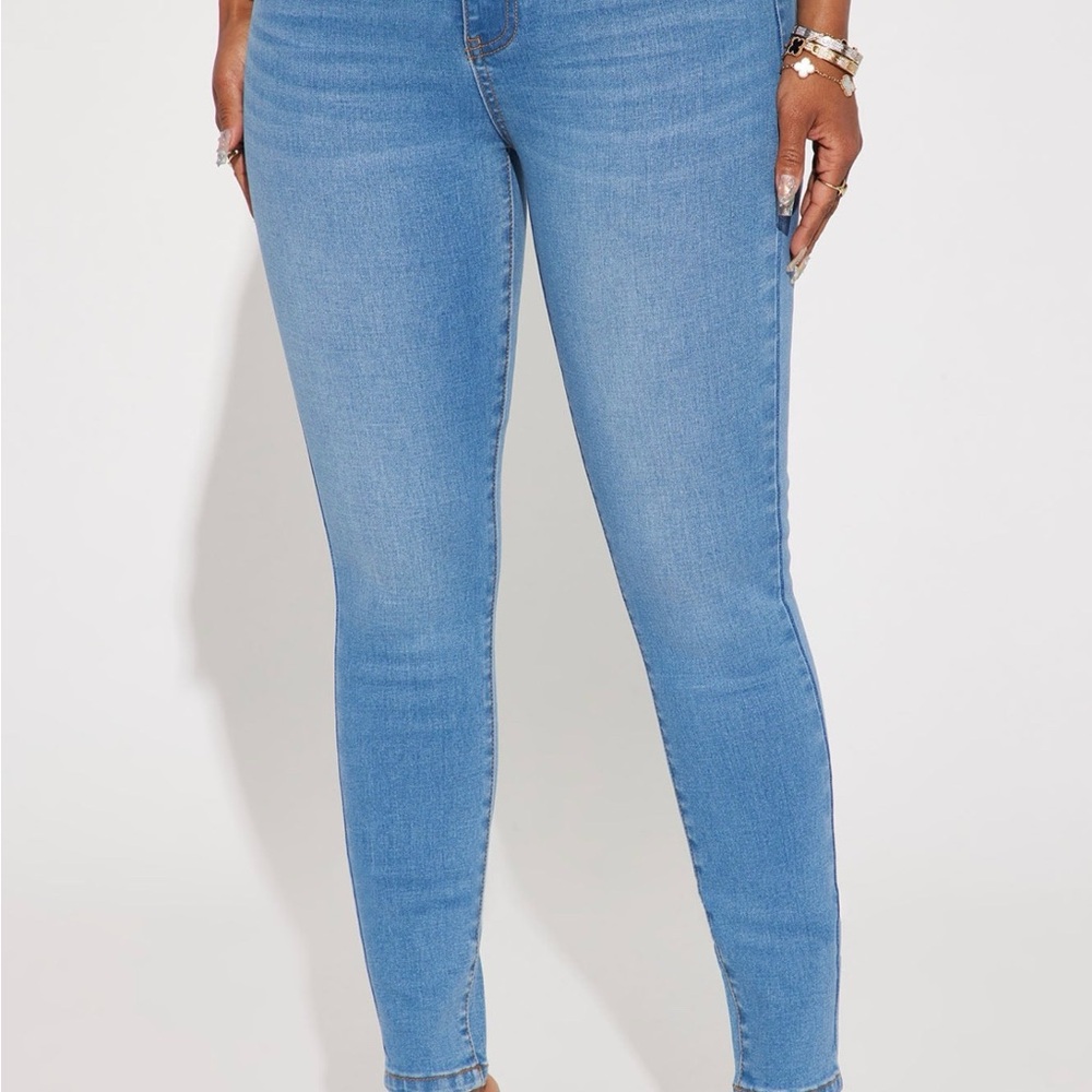 Fashion Nova Light Blue Skinny Jeans